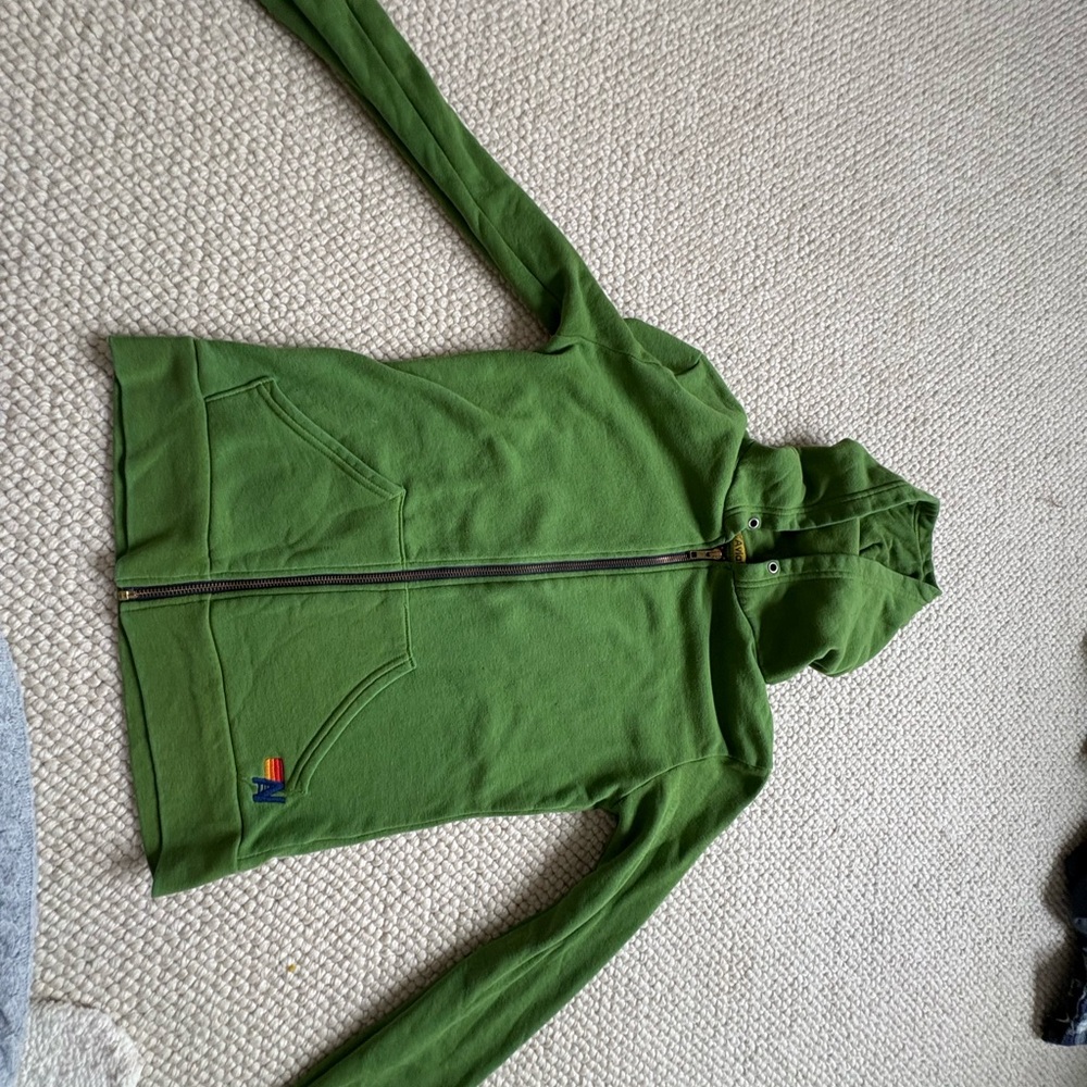 Aviator Nation Green Women’s Zip Up Hoodie